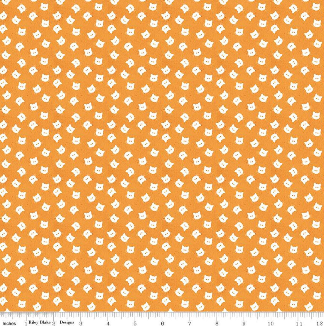 Scaredy Cat Buttons- Orange
