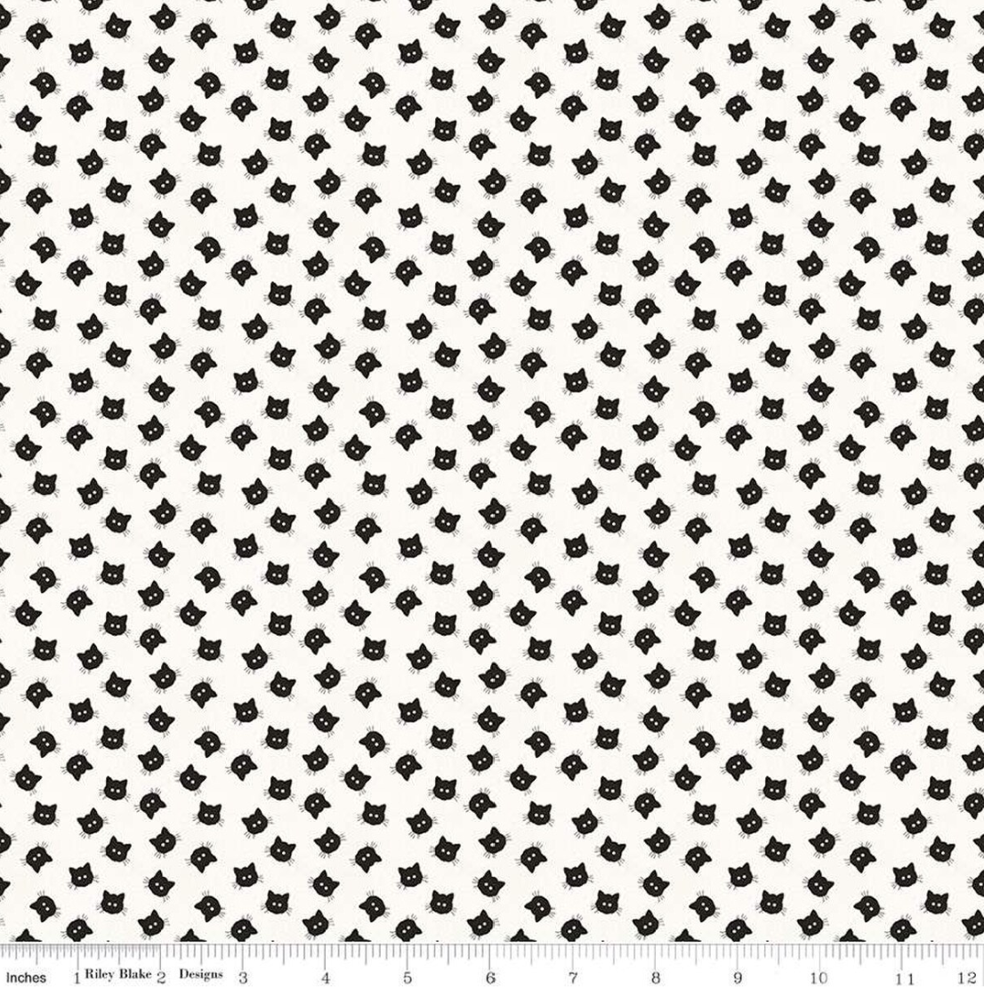 Scaredy Cat Buttons- White