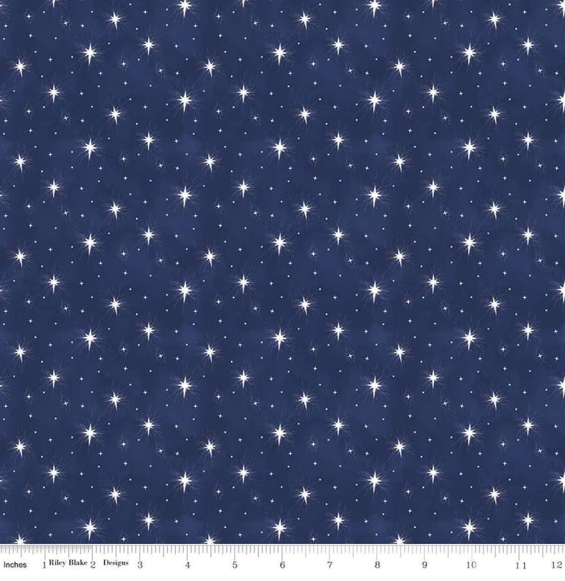 Come Let Us Adore Him Stars- Navy