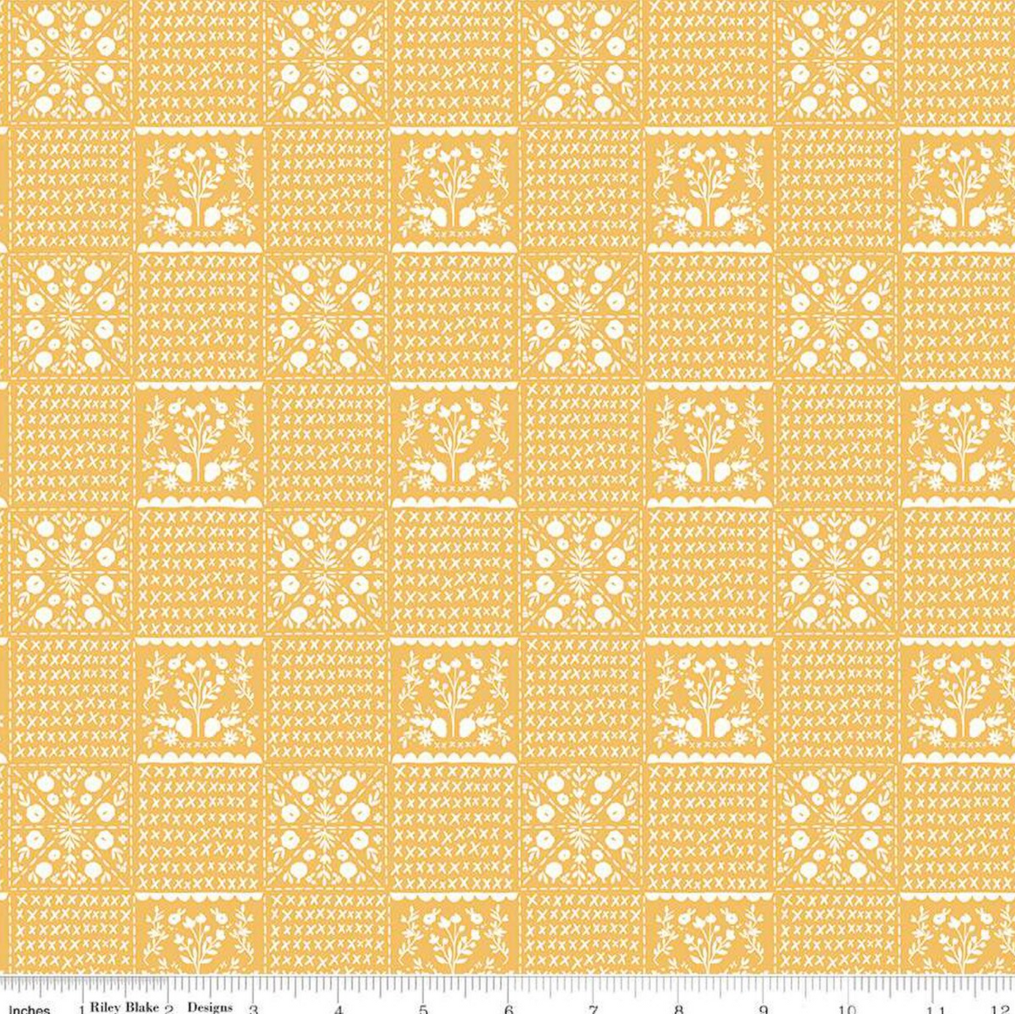 Happy Fall Days Vintage Squares- Gold