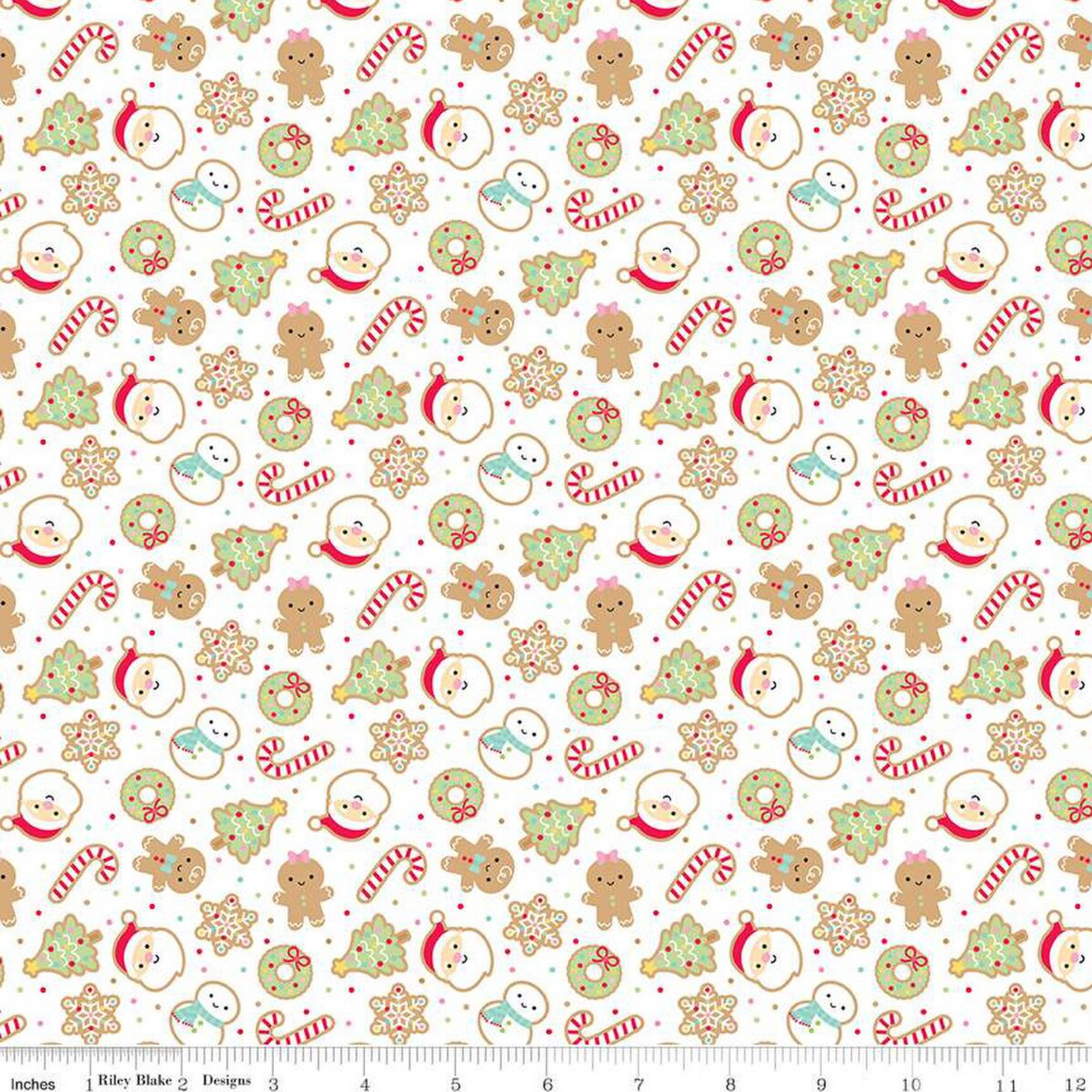 Gingerbread Kisses Sugar Cookies- White