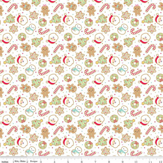 Gingerbread Kisses Sugar Cookies- White