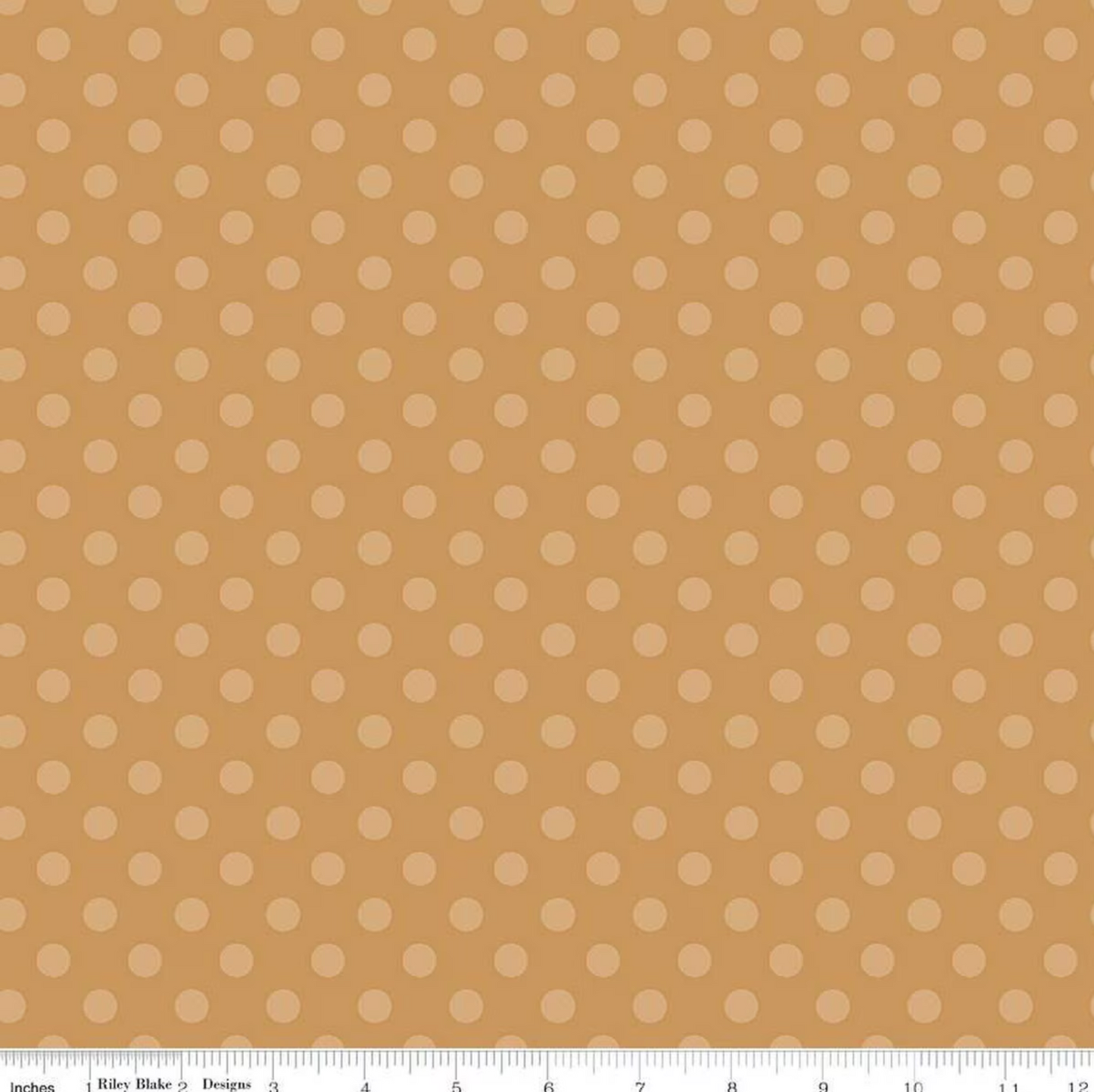 Gingerbread Kisses Polka Dots- Brown