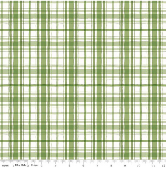 Santa's Tree Farm Plaid- Green