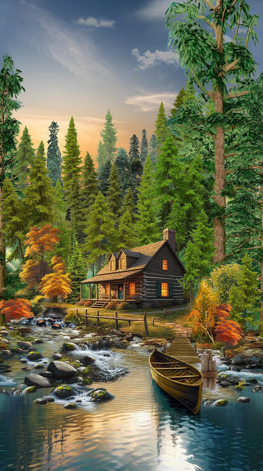Cabin Scene Panel