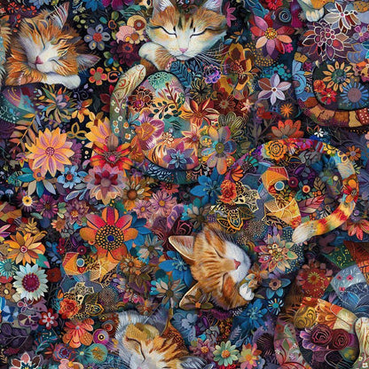 Calico Cat Floral