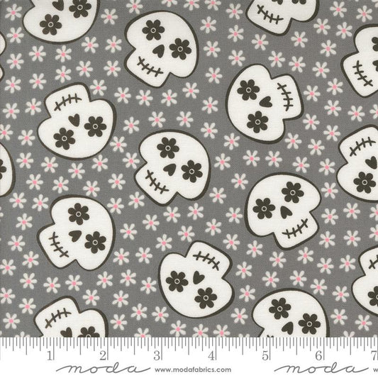 Cheery Skull Novelty Skulls Flowers- Shadow