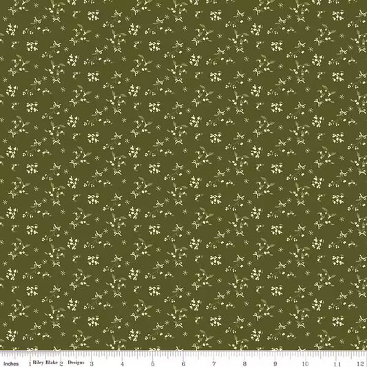 Christmas Greetings Berries- Green