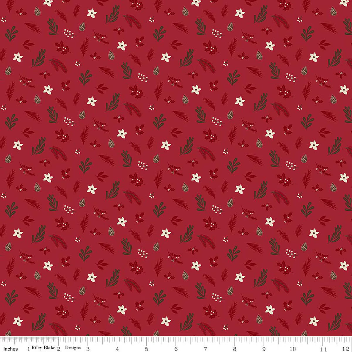 Christmas Time Foliage- Red