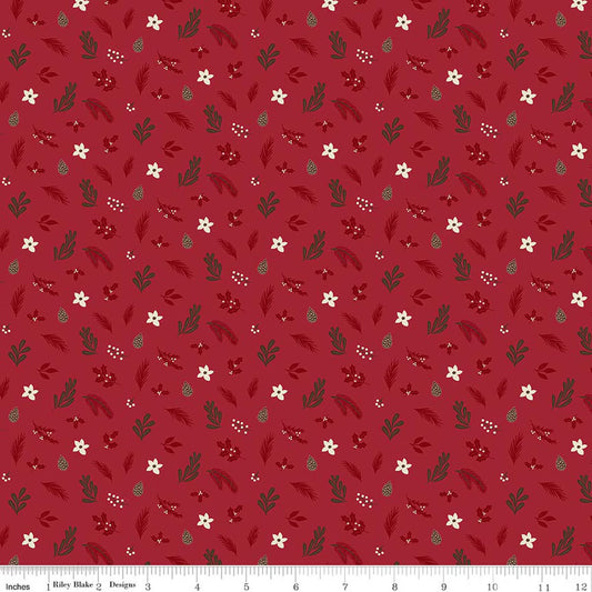 Christmas Time Foliage- Red