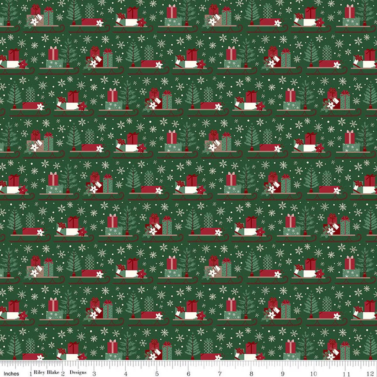 Christmas Time Sleds- Forest