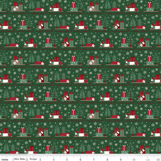 Christmas Time Sleds- Forest
