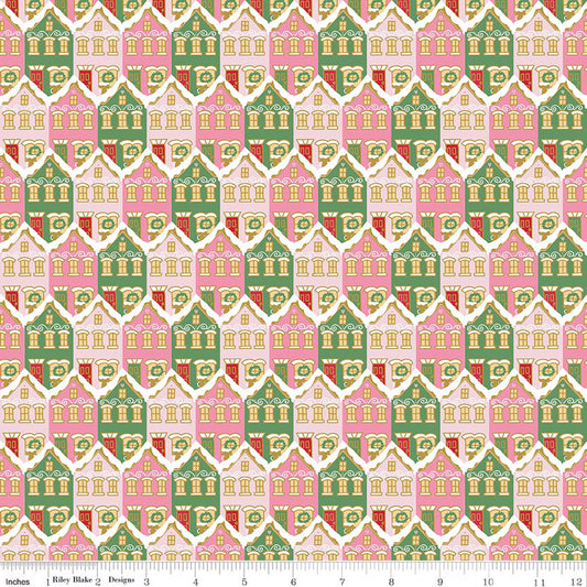 Claus & Co. Christmas Houses- Pink Sparkle
