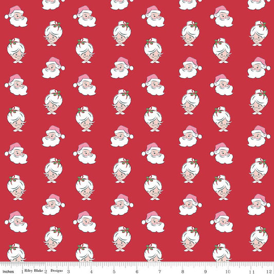 Claus & Co. Santa Heads- Red