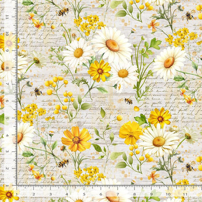 Daisies & Sunflowers with Text