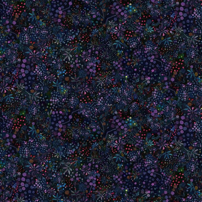 Dotted Wildflowers- Midnight