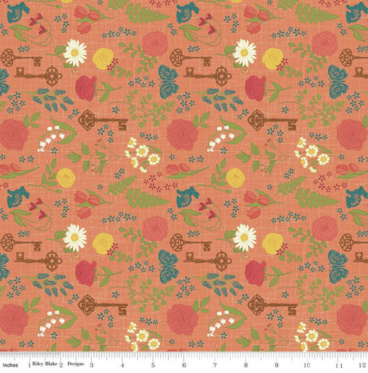 First Blooms Pressed Flowers- Orange