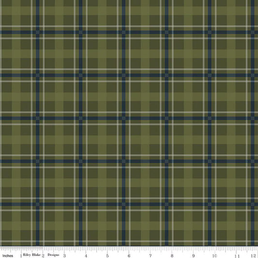 Flannel Cretaceous Plaid - Forest