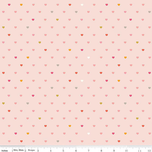 Flannel Meadow Serendipity 2 Hearts - Blush