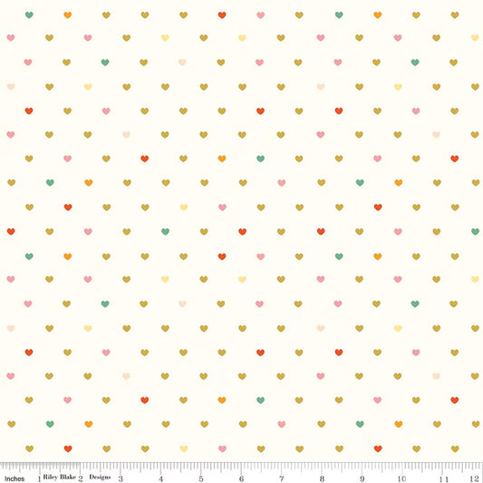 Flannel Meadow Serendipity 2 Hearts - Cream
