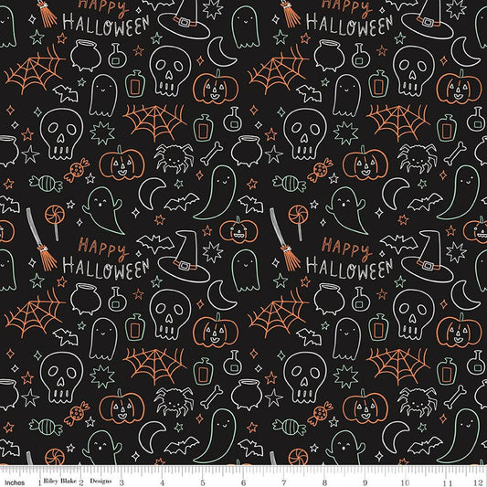 Frank and Friends Halloween Icons- Black Glow in the Dark