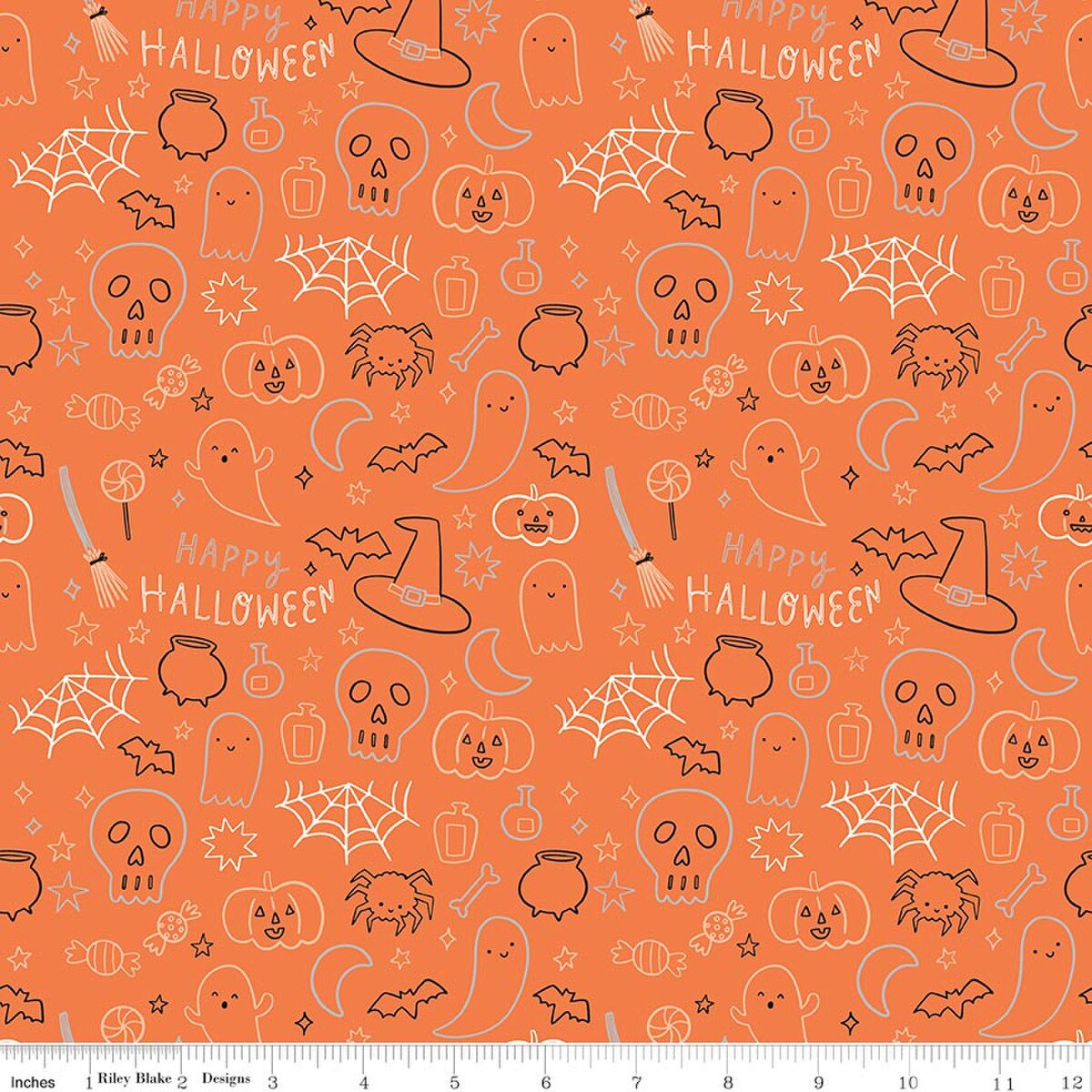 Frank and Friends Halloween Icons- Orange