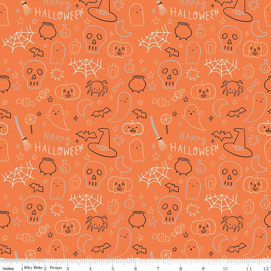 Frank and Friends Halloween Icons- Orange