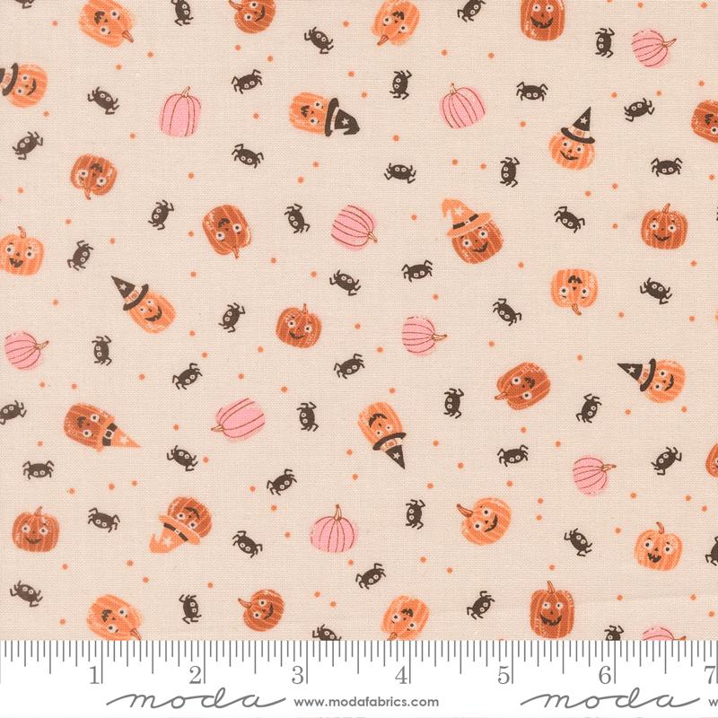 Friendly Pumpkin and Spiders Novelty- Moonbeam