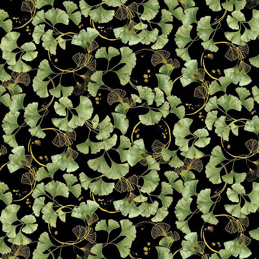 Metallic Ginkgo Leaves
