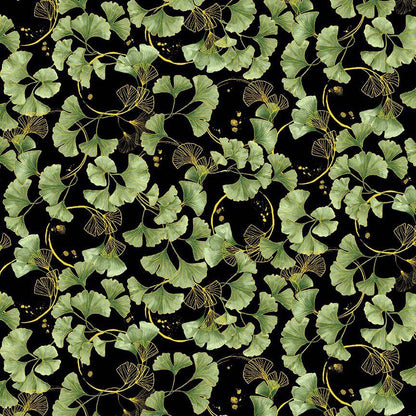 Metallic Ginkgo Leaves