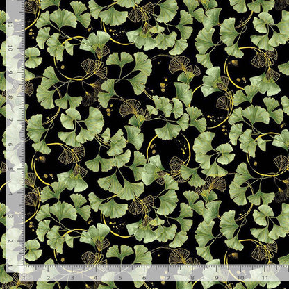 Metallic Ginkgo Leaves