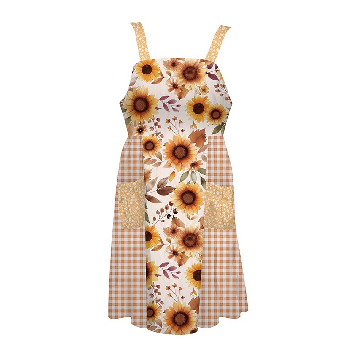 Harvest on the Prairie Home Dec Cottage Core Apron Panel- Marmalade