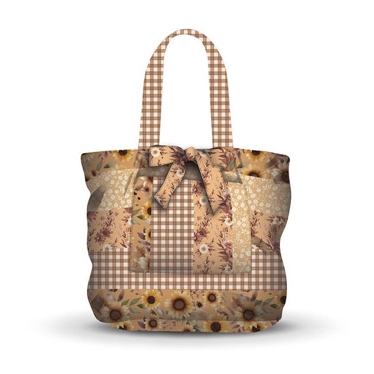 Harvest on the Prairie Home Dec Cottage Core Tote Panel - Marmalade