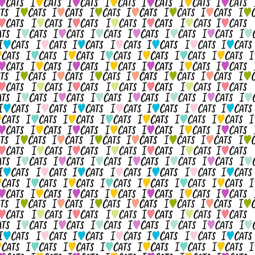 I Love Cats - Words