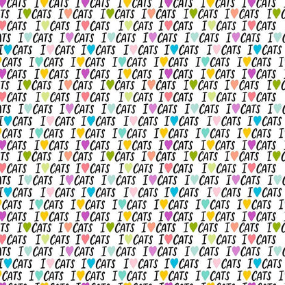 I Love Cats - Words