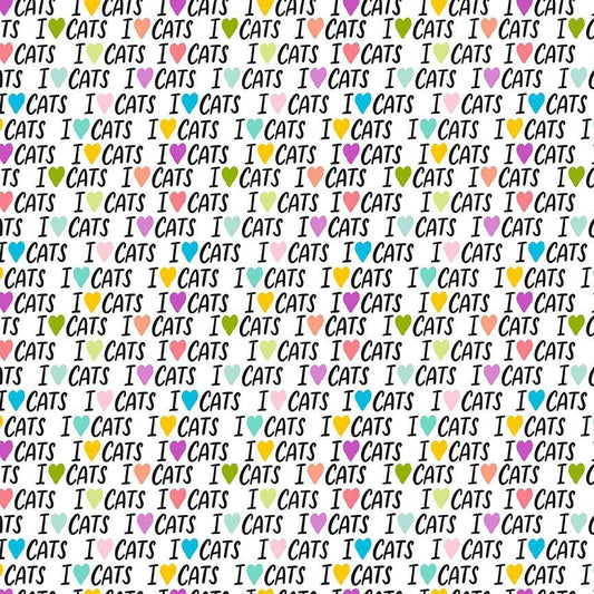I Love Cats - Words