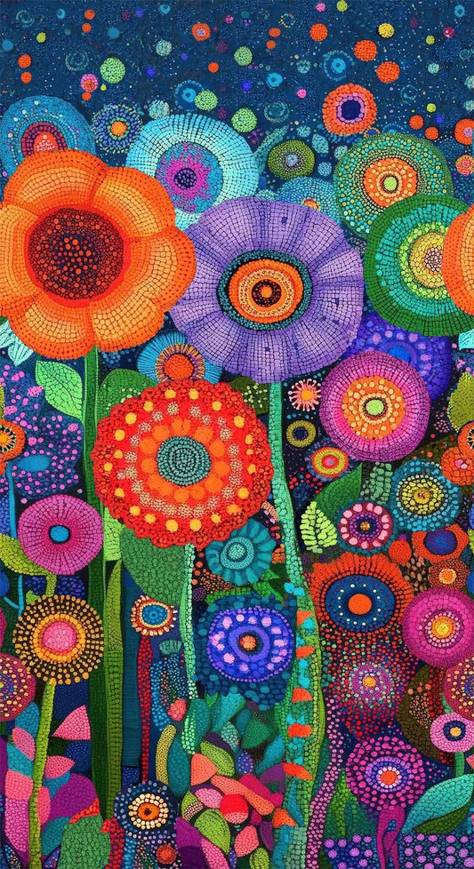Jubilant Floral Panel