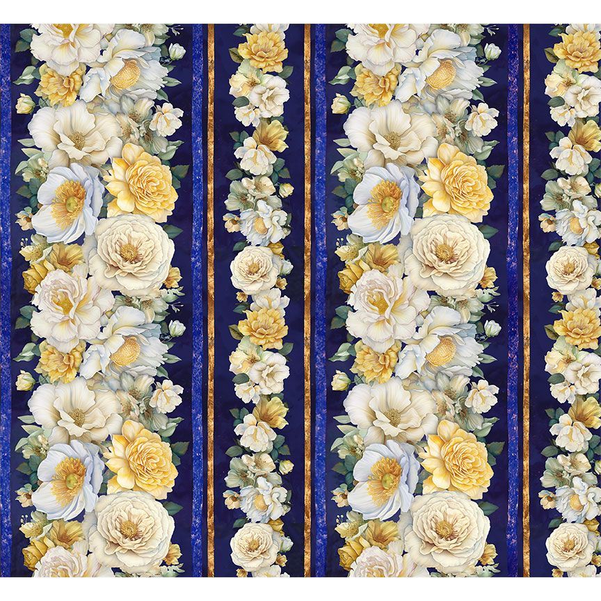 Lumiere Floral Stripes
