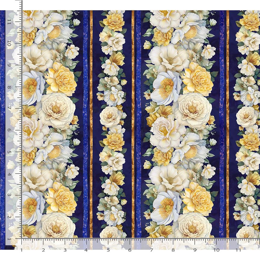 Lumiere Floral Stripes