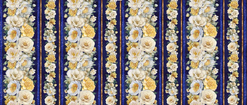 Lumiere Floral Stripes