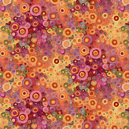 Painted Circle Geo - Orange