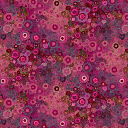 Painted Circle Geo - Pomegranate
