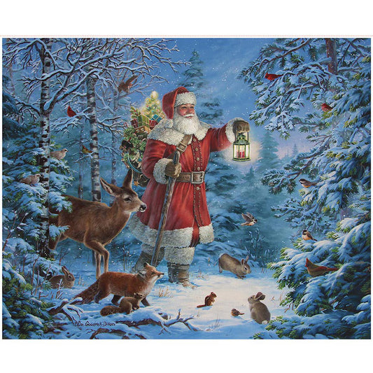 Picture a Christmas II Santa and His Friends Panel