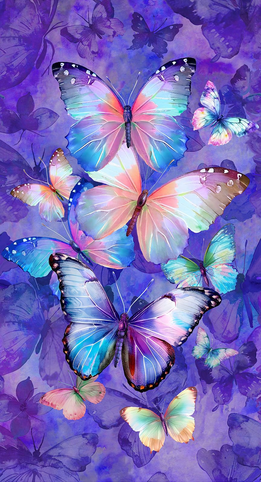 Purple Butterfly Panel