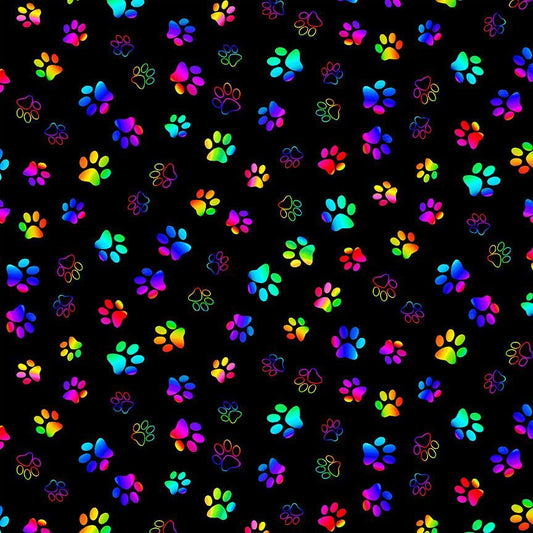 Rainbow Paw Prints