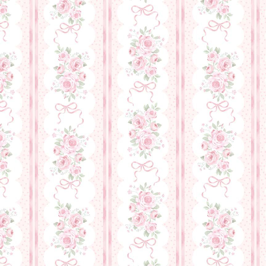 Ribbon Floral 11” Stripes