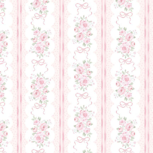Ribbon Floral 11” Stripes