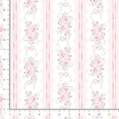 Ribbon Floral 11” Stripes