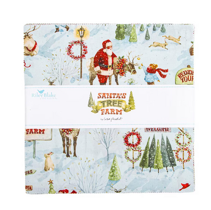 Santa's Tree Farm 10" Stacker