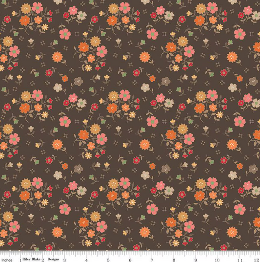 Autumn Floral- Raisin
